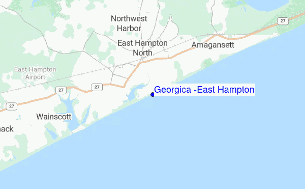 Georgica (East Hampton) location map