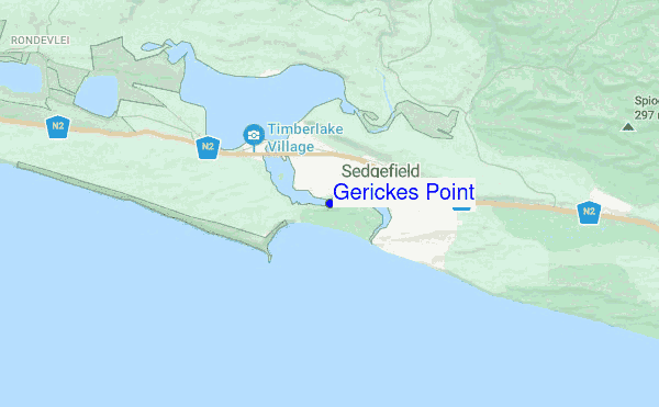 Gerickes Point location map