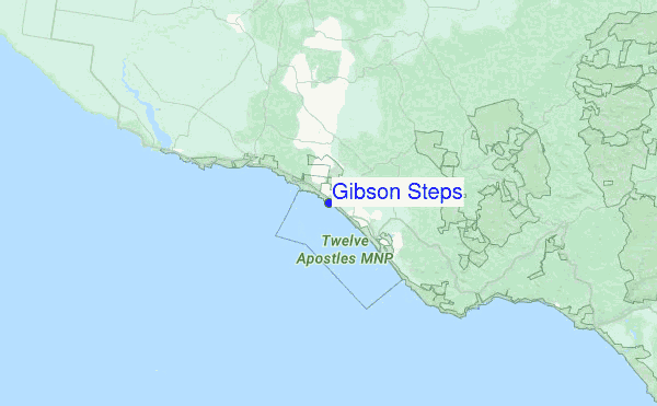 Gibson Steps Location Map