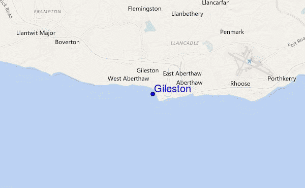 Gileston location map