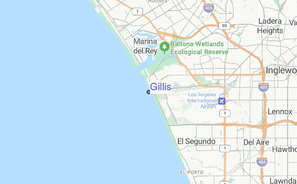 Gillis location map