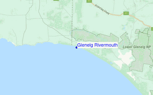 Glenelg Rivermouth Location Map