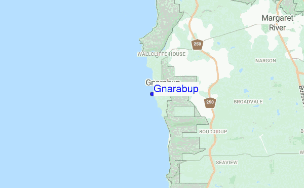 Gnarabup location map