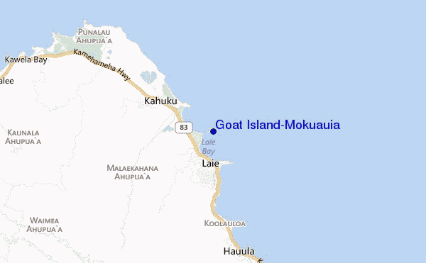 Goat Island/Mokuauia location map