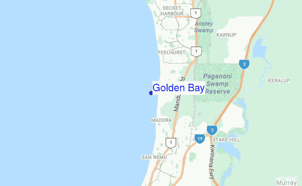 Golden Bay location map