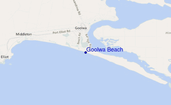 Goolwa Beach location map