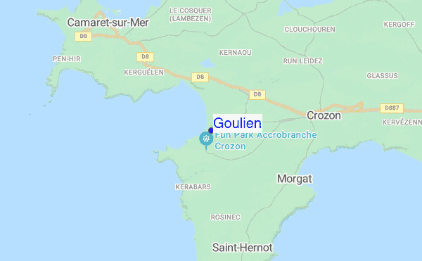 Goulien location map