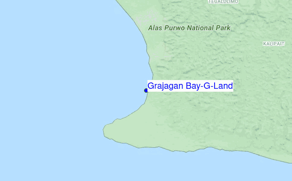 Grajagan Bay/G-Land location map