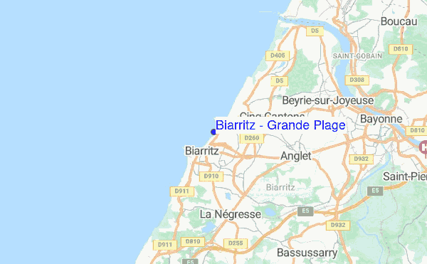 Biarritz - Grande Plage location map