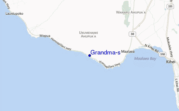 Grandma's location map