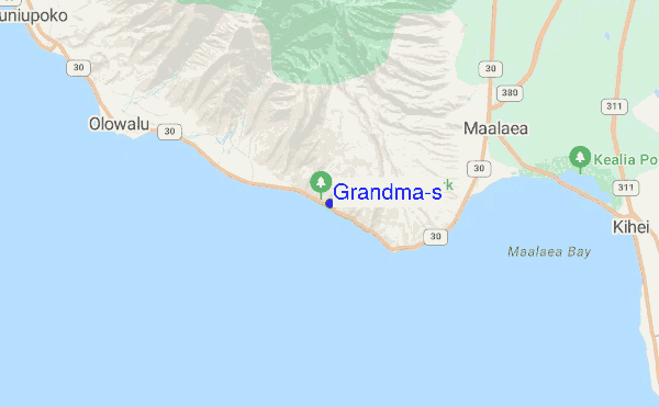 Grandma's location map