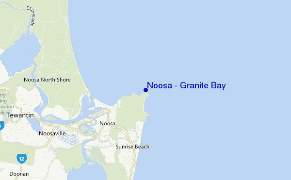 Noosa - Granite Bay location map