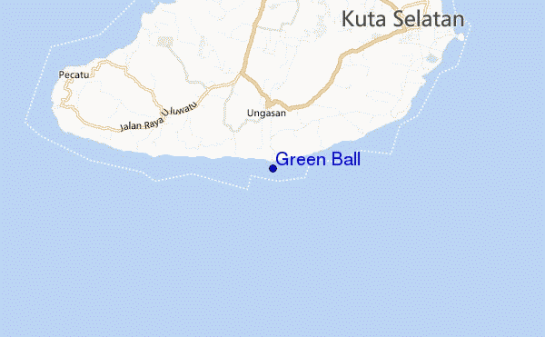 Green Ball location map