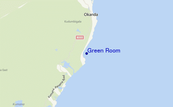 Green Room location map
