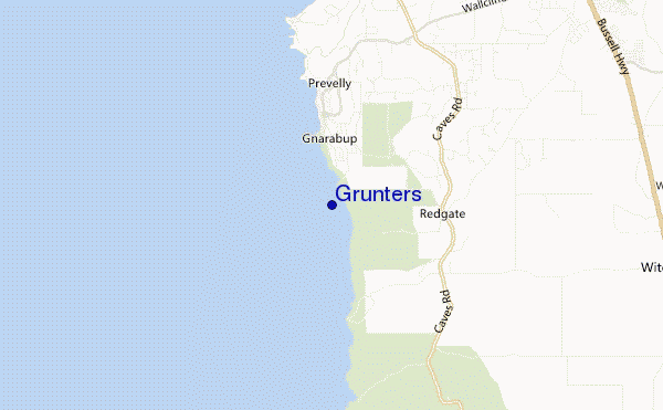 Grunters location map