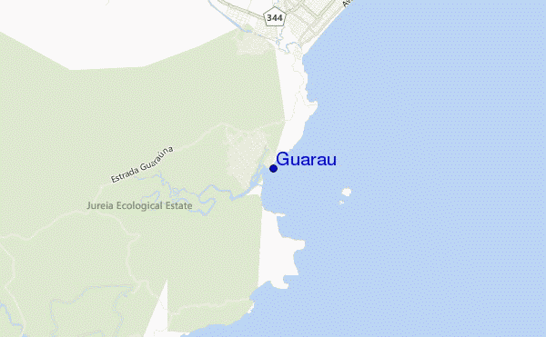 Guarau location map