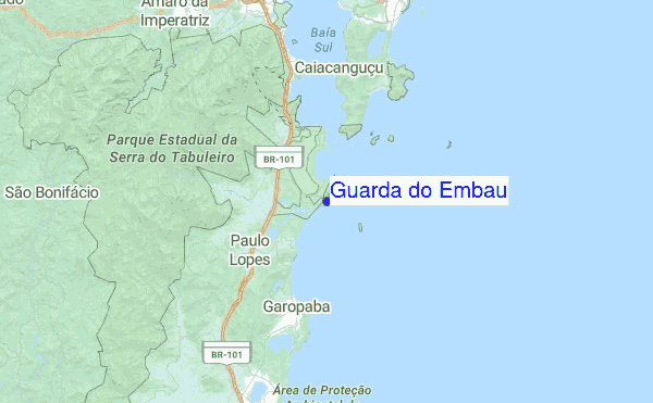 Guarda do Embau Location Map