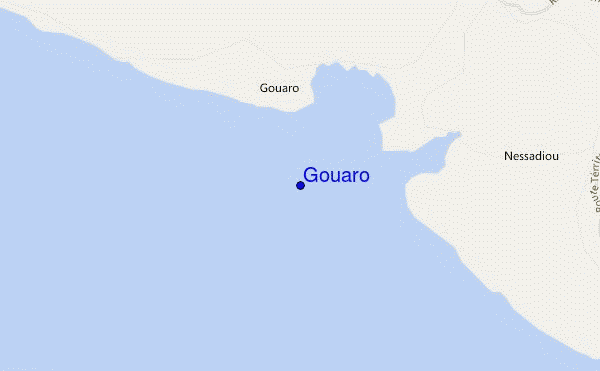 Gouaro location map