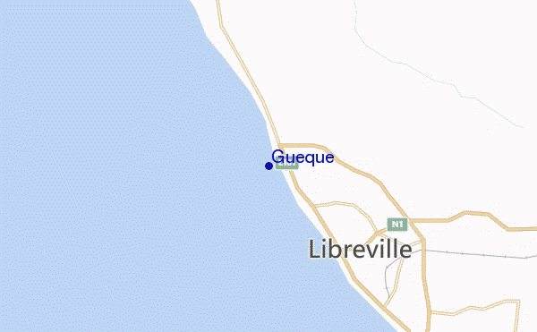 Gueque location map