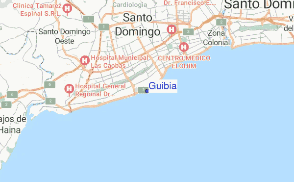 Guibia location map