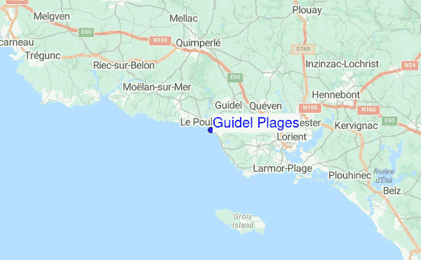 Guidel Plages Location Map