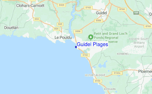 Guidel Plages location map