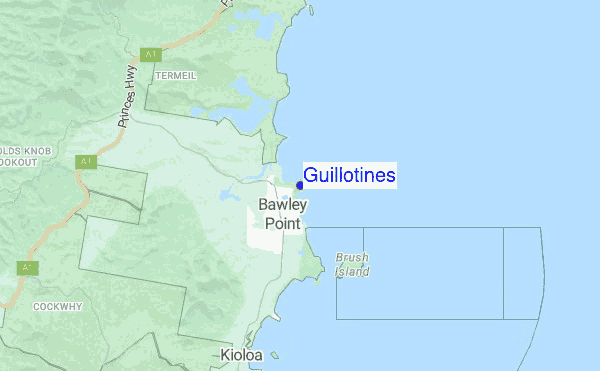 Guillotines location map