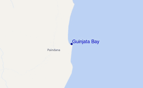 Guinjata Bay location map