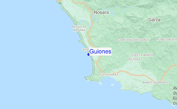 Guiones location map