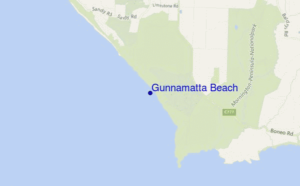 Gunnamatta Beach location map