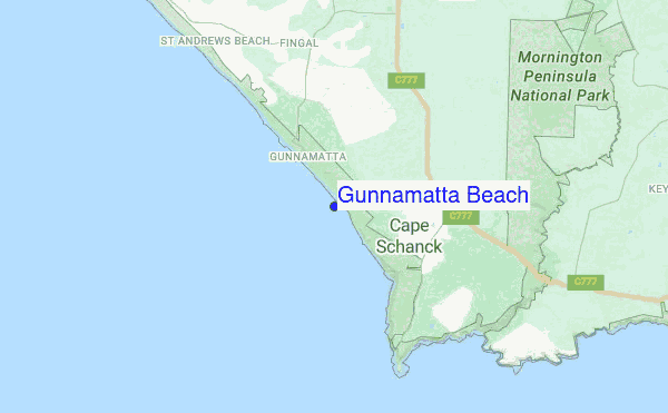 Gunnamatta Beach location map