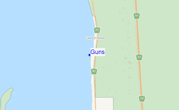 Guns location map