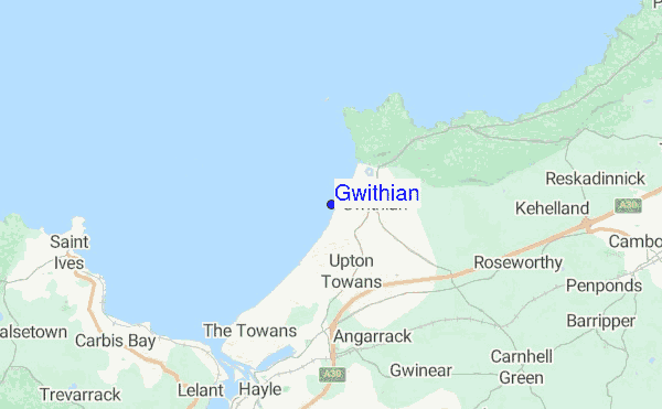 Gwithian location map