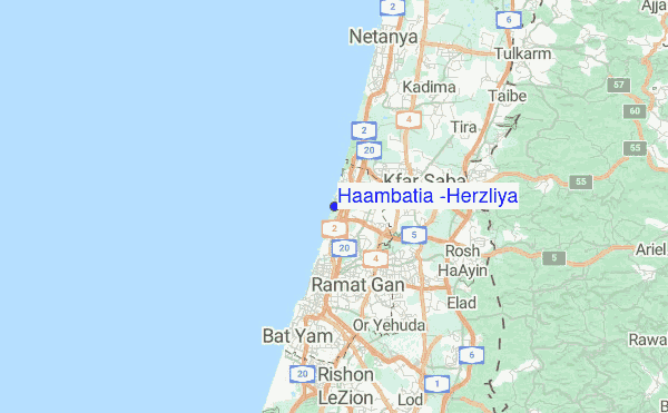 Haambatia (Herzliya) Location Map