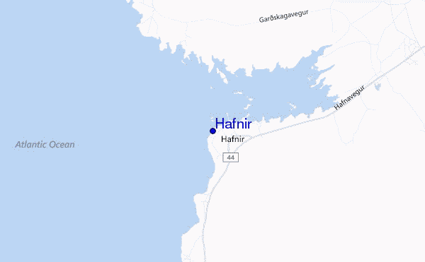 Hafnir location map