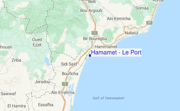 Hamamet ( Le Port) Location Map