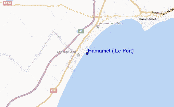 Hamamet ( Le Port) location map