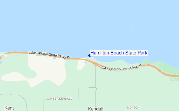 Hamilton Beach State Park location map