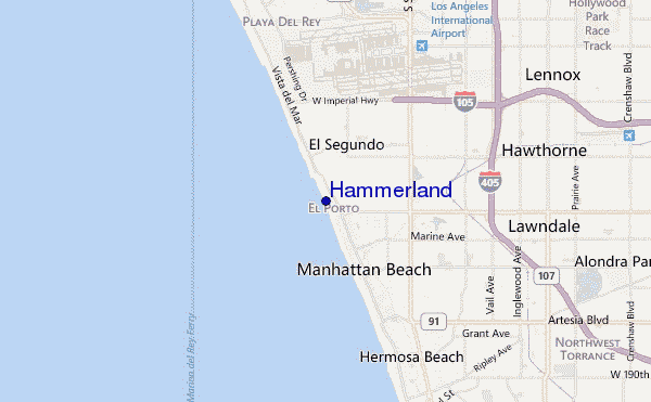 Hammerland location map