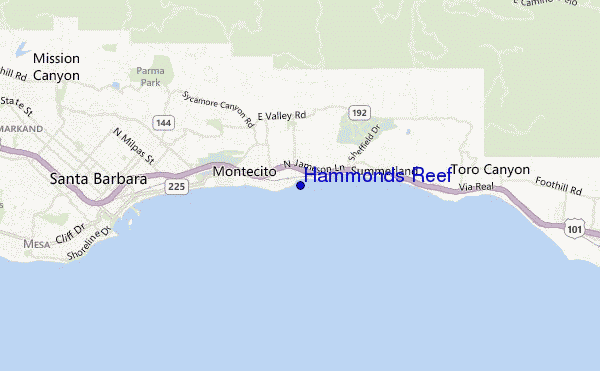 Hammonds Reef location map