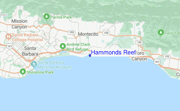 Hammonds Reef location map