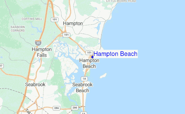 Hampton Beach location map