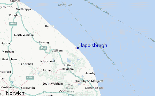 Happisburgh Location Map