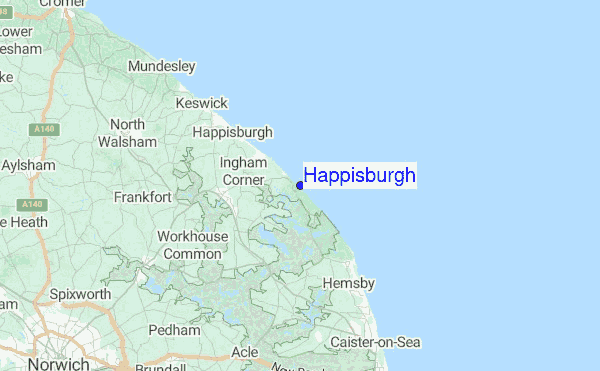 Happisburgh Location Map