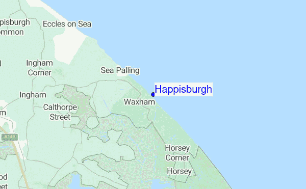 Happisburgh location map