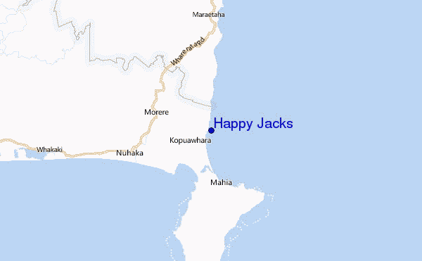 Happy Jacks Location Map