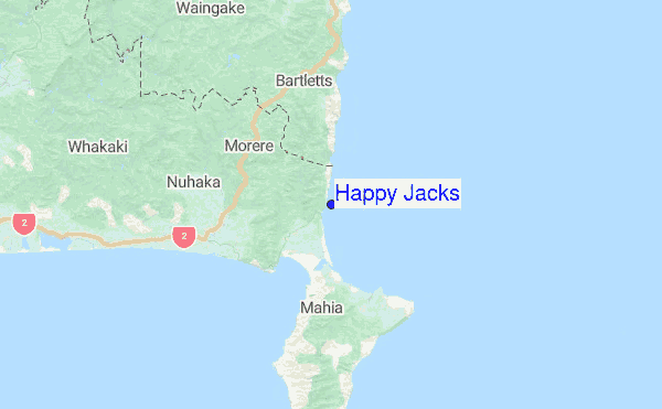Happy Jacks Location Map
