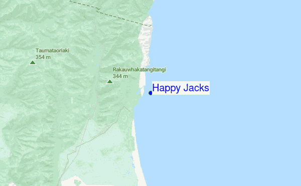 Happy Jacks location map