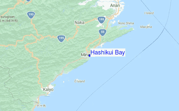 Hashikui Bay Location Map