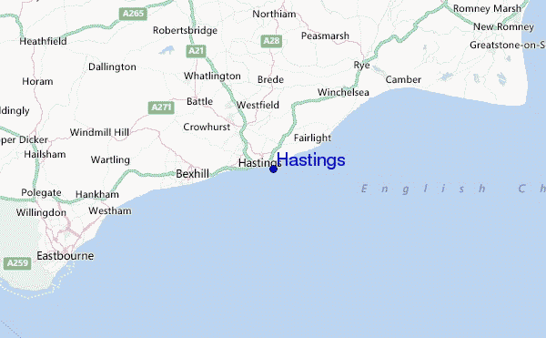 Hastings Location Map